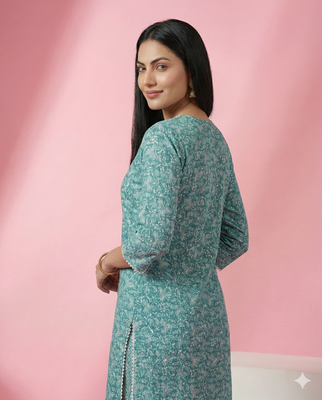 Floral Printed Cotton 2 Pc Set