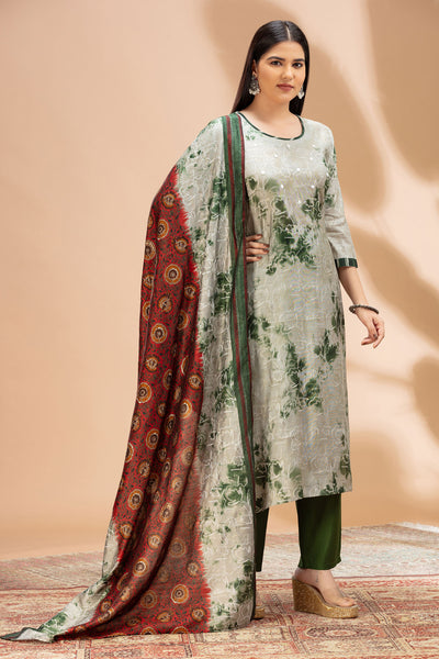 Pastle Green Cotton Suit Set