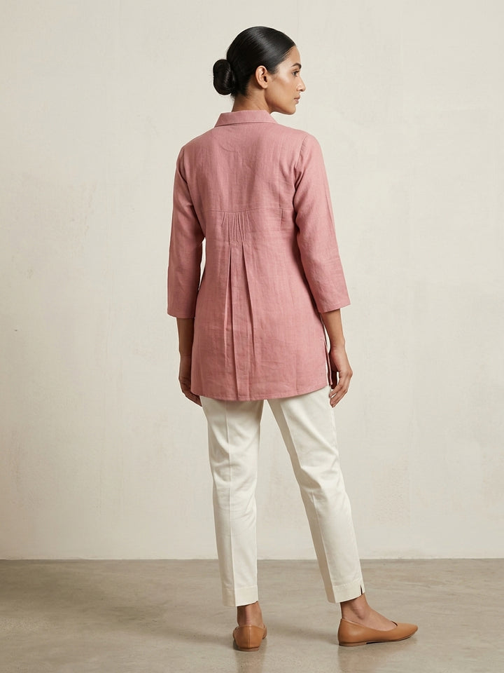 Blush Rose Embroidered Tunic