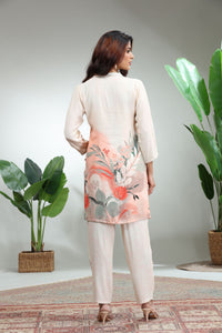 CREAM Printed Co- Ords,GO-759 2
