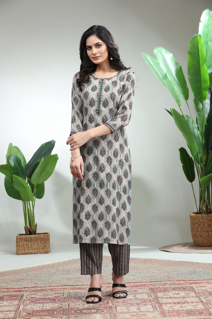 Black Kurti With Pant,GO-762