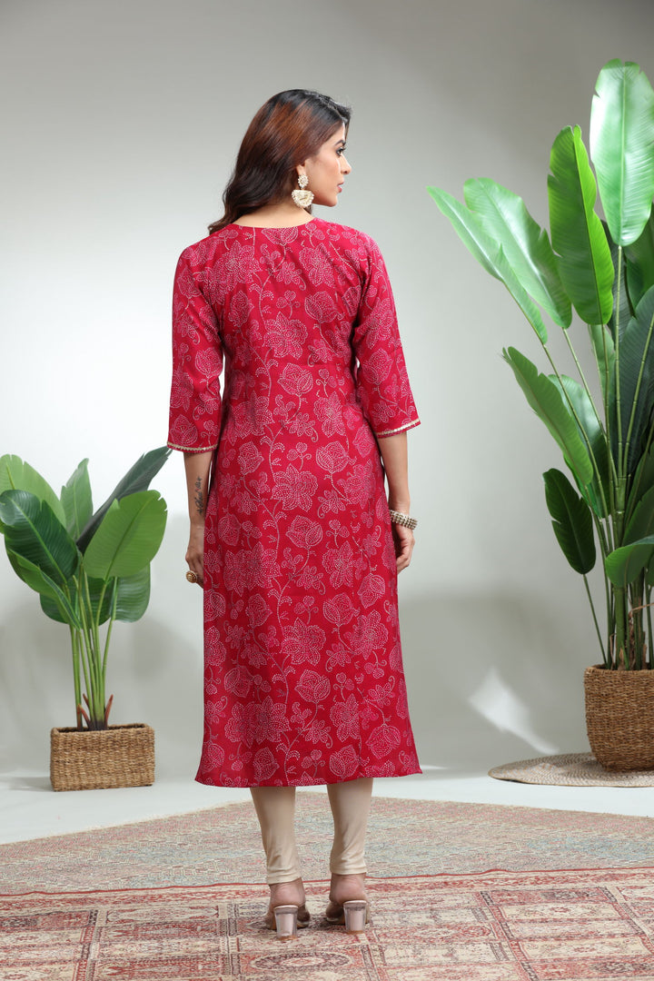 MAROON KURTI,GO-776