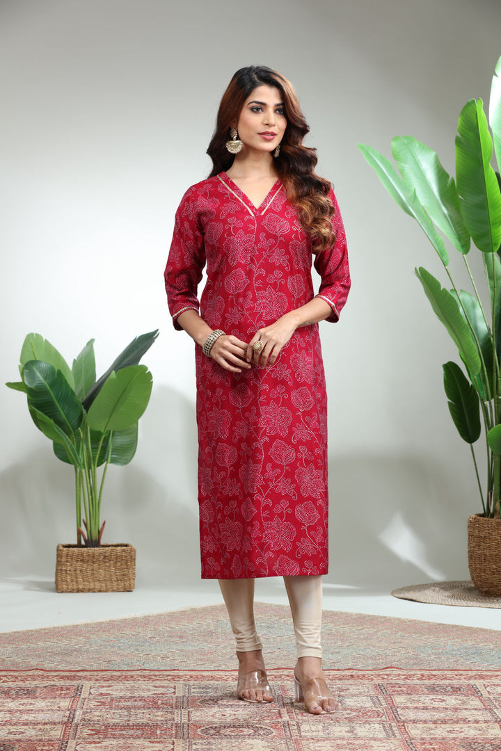 MAROON KURTI,GO-776