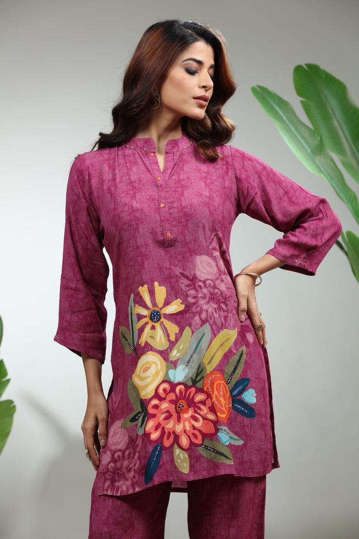 GO-813 Multicolor Printed Co-Ords