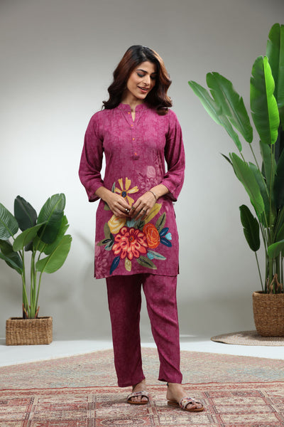 GO-813 Multicolor Printed Co-Ords