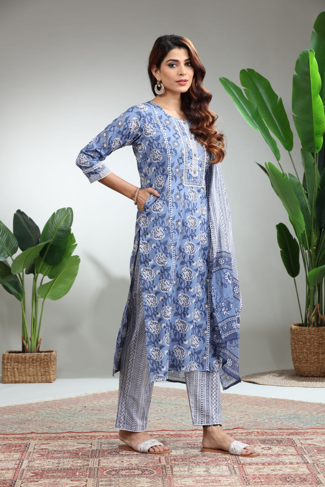 Pink Kurti With Pant,GO-822