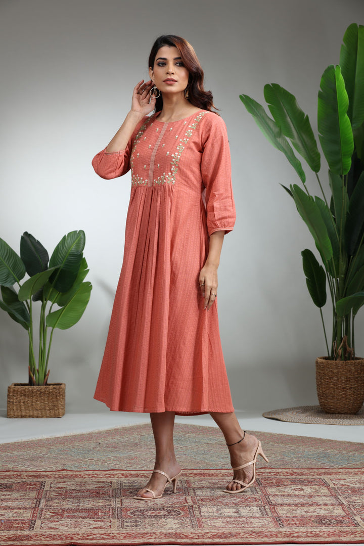 ORANGE DRESS,GO-832