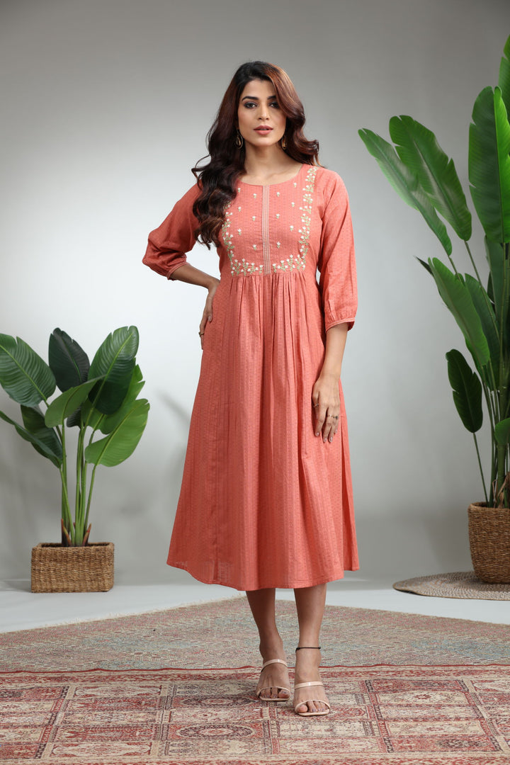 ORANGE DRESS,GO-832