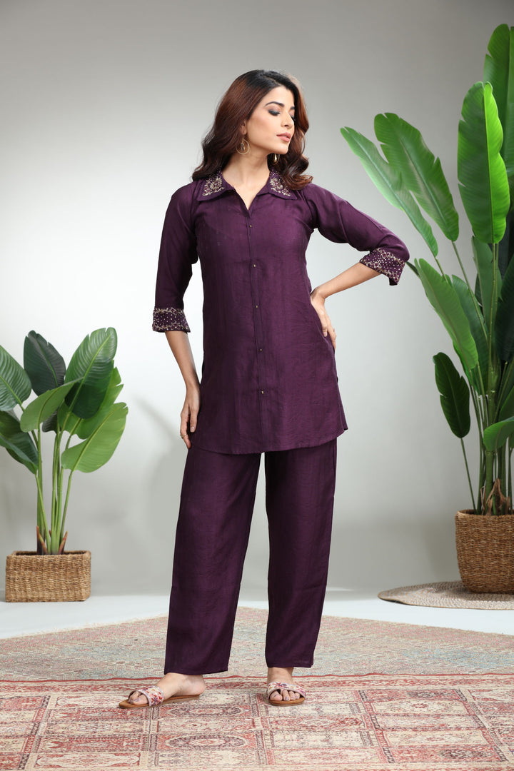 PURPLE COORDSET,GO-836