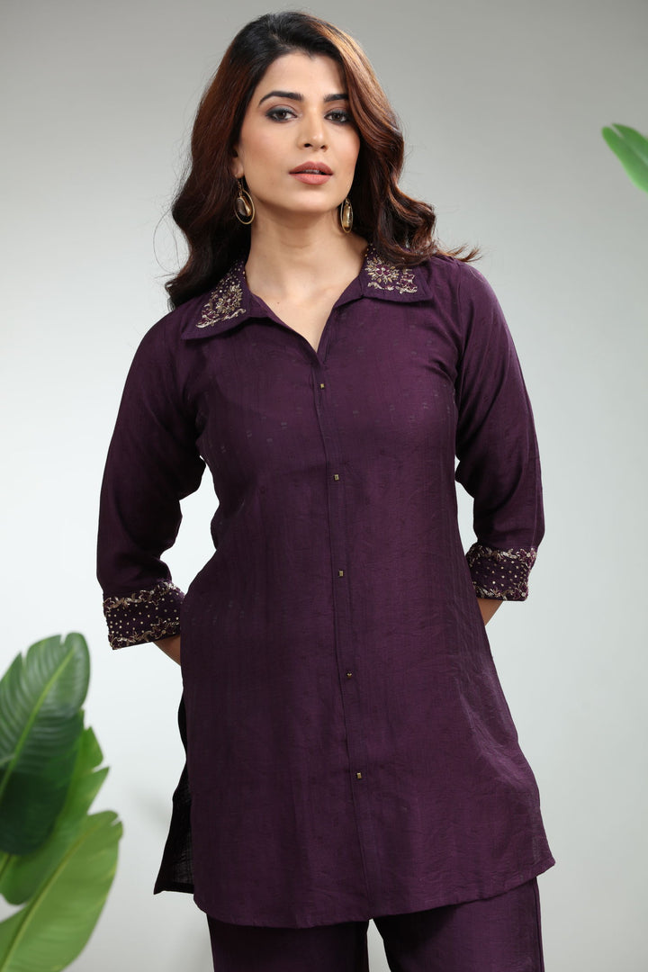 PURPLE COORDSET,GO-836