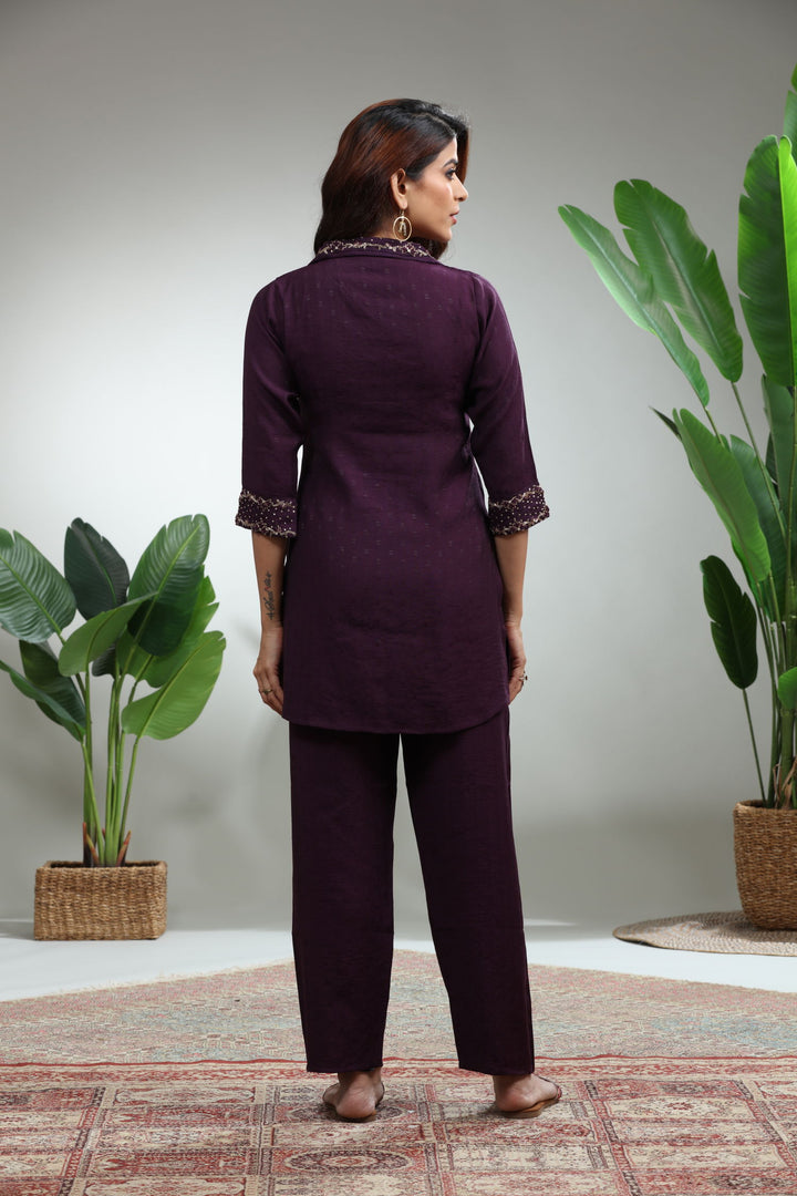 PURPLE COORDSET,GO-836