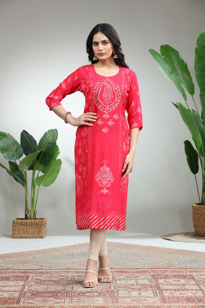 RED KURTI,GO-847