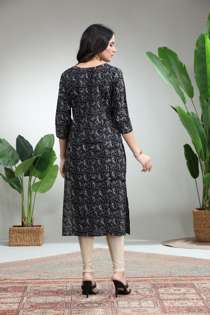 BLACK KURTI,GO-849