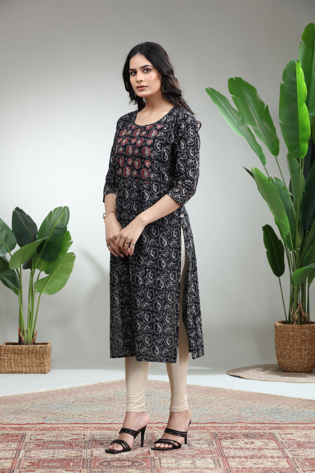 BLACK KURTI,GO-849