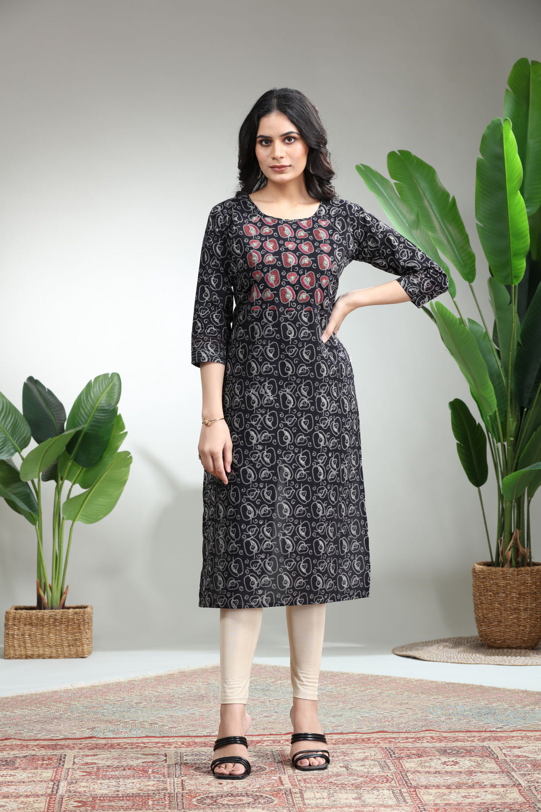 BLACK KURTI,GO-849