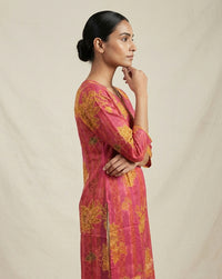 Rani Floral Block-Print Cotton Straight Kurti 4